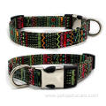 Custom Bohemia Ethnic Style Tweed Canvas Dog Collar